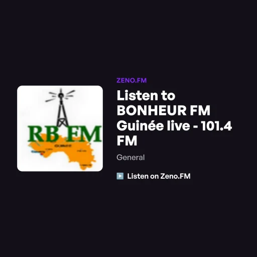 Logo BONHEUR FM Guinée live - 101.4 FM